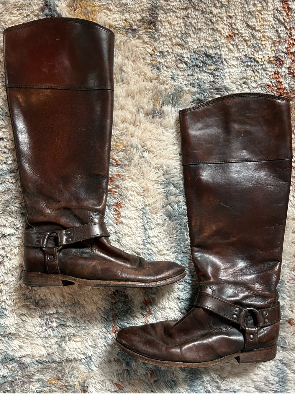 Frye tall Brown Leather Riding Boots
